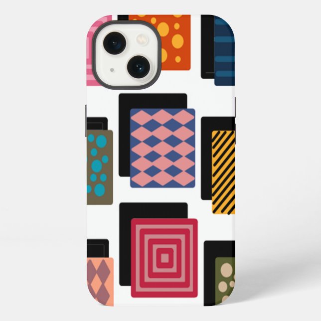 Coque iPhone Rectangles et ombres  (Verso)