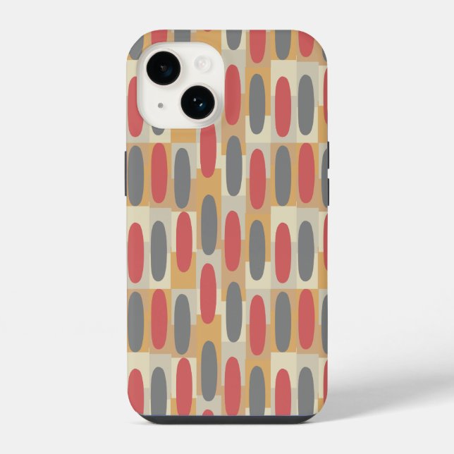 Coque iPhone Rectangles et ovales (Verso)