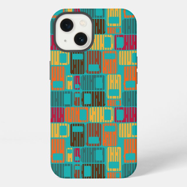 Coque iPhone Rectangles interrompus  (Verso)