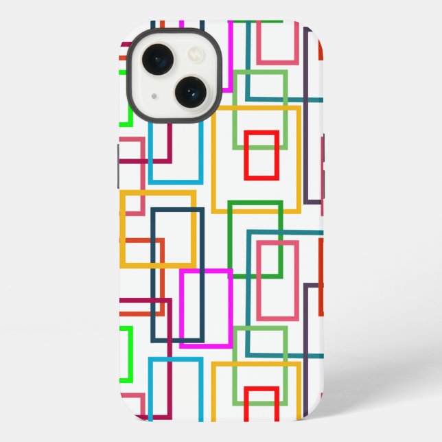 Coque iPhone Rectangles superposés  (Verso)