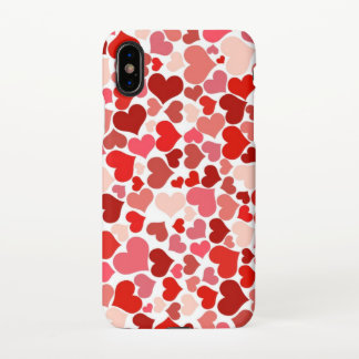 Coque iPhone X Red Hearts Mousepad