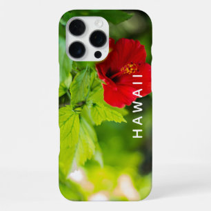 Coque iPhone 16 Pro Max Red Hibiscus Hawaii Tropical Flower iPhone