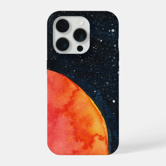 Coque iPhone 15 Pro Red Moon Galaxy Phone Case