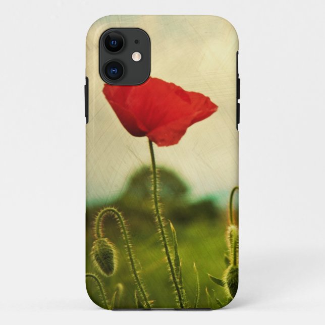Coque iphone Red Poppy (Dos)