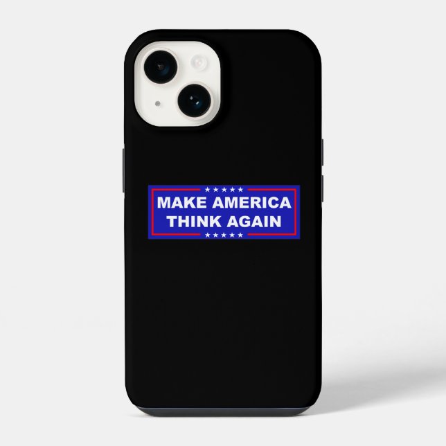 Coque iPhone Refaisons penser à l'Amérique (Verso)