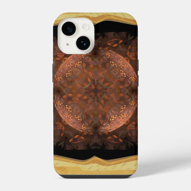 Coque iPhone Reflet doré cuivré (Verso)