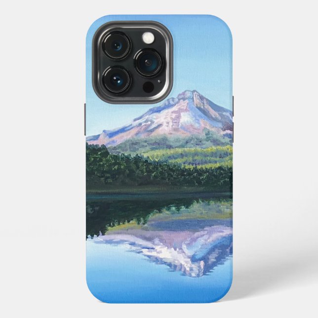 Coque iPhone Reflet du Mont Hood (Dos)