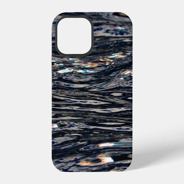 Coque iPhone Réflexion des vagues d'eau du lac (Verso)