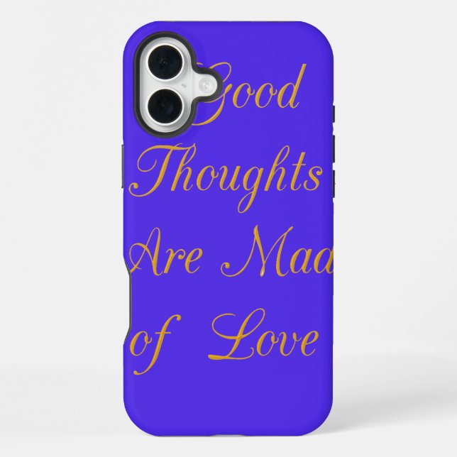 Coque iPhone Réflexions bienheureuses : Bonnes pensées d'amour (Verso)