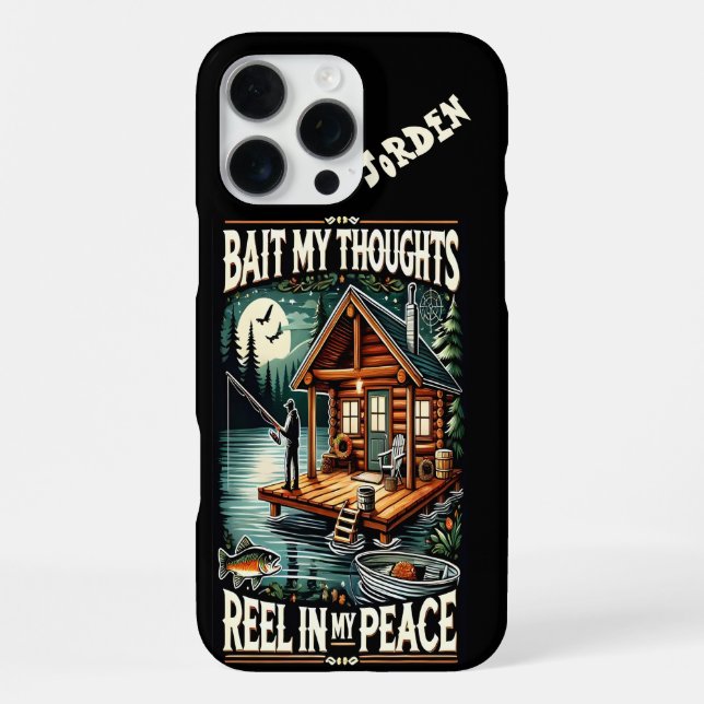 Coque iPhone Réflexions paisibles près de la cabane (Verso)