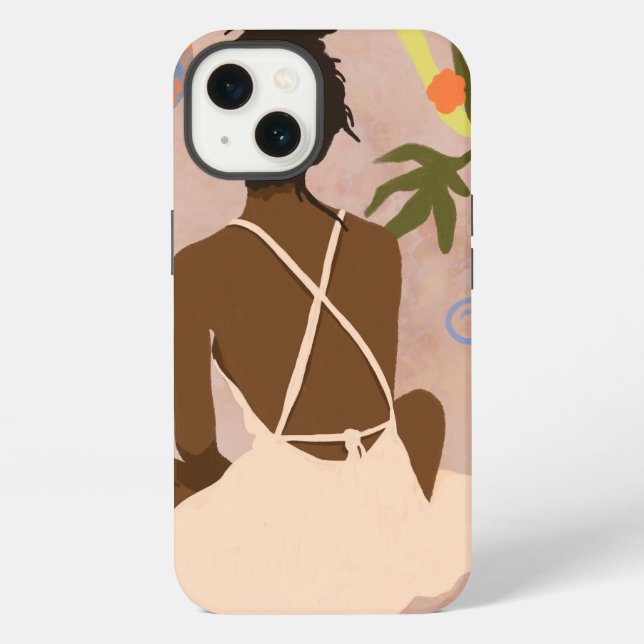 Coque iPhone Regardant dans l'Abîme (Verso)