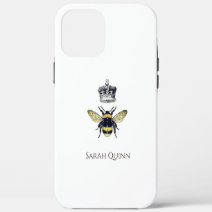 Coque iPhone 12 Pro Max Reine Abeille Avec Son Illustration Artistique Cou
