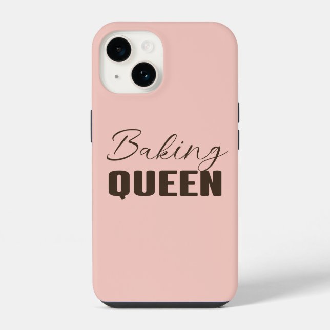 Coque iPhone Reine de cuisson - amant de cuisson (Verso)