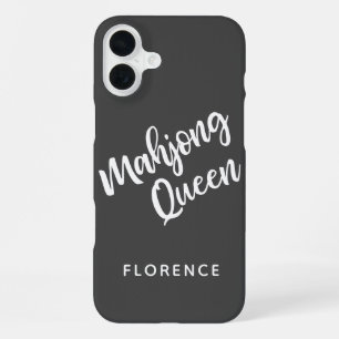 Coque iPhone 16 Plus Reine de Mahjong Personnalisée