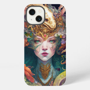 Etui iPhone 13 Reine Déesse Dragon de l'Art Fantastique