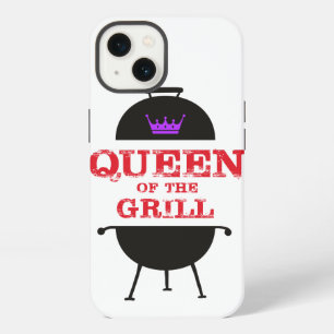 Etui iPhone 13 Reine du grill, couronne rouge pourpre