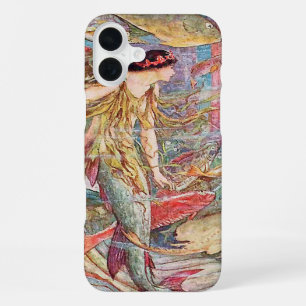Coque iPhone 16 Plus Reine sirène des poissons