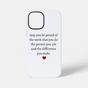 Coque iPhone 12 Mini Remerciement mère enseignante infirmière appréciat