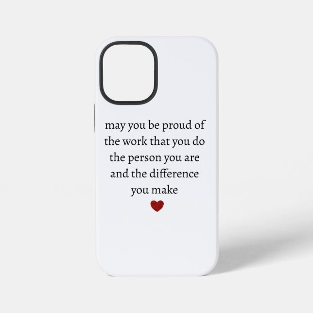 Coque iPhone Remerciement mère enseignante infirmière appréciat (Verso)