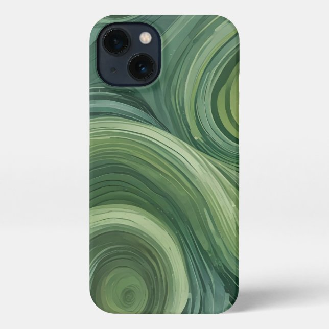 Coque iPhone Remolino Esmeralda (Verso)