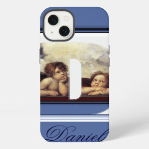 Etui iPhone 13 RENAISSANCE ANGEL D LETTRE Aile Cherub Monogramme