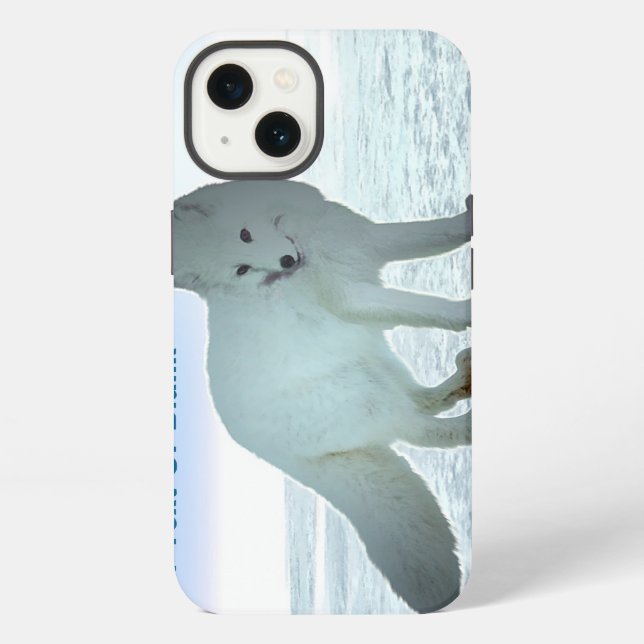 Coque iPhone Renard arctique (Verso)