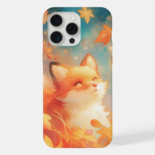 Coque iPhone Renard Automne Enchanté (Verso)
