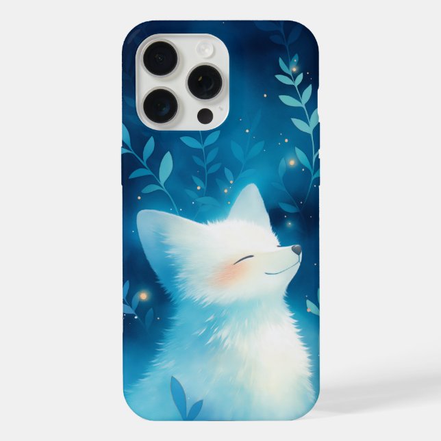 Coque iPhone Renard Blanc Sérénité (Verso)