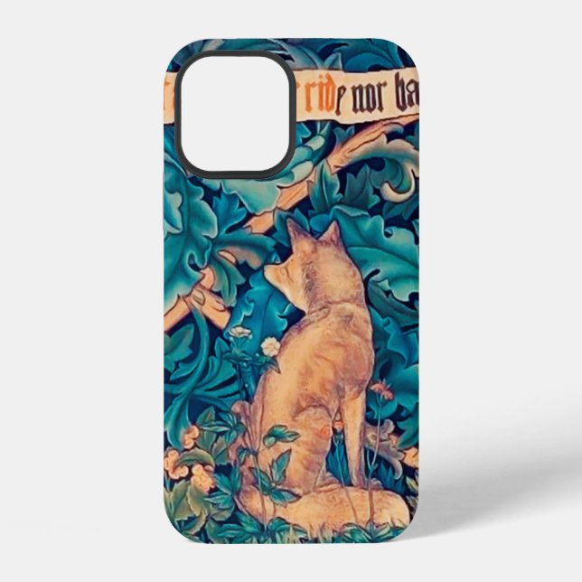 Coque iPhone Renard dans la forêt, William Morris (Verso)