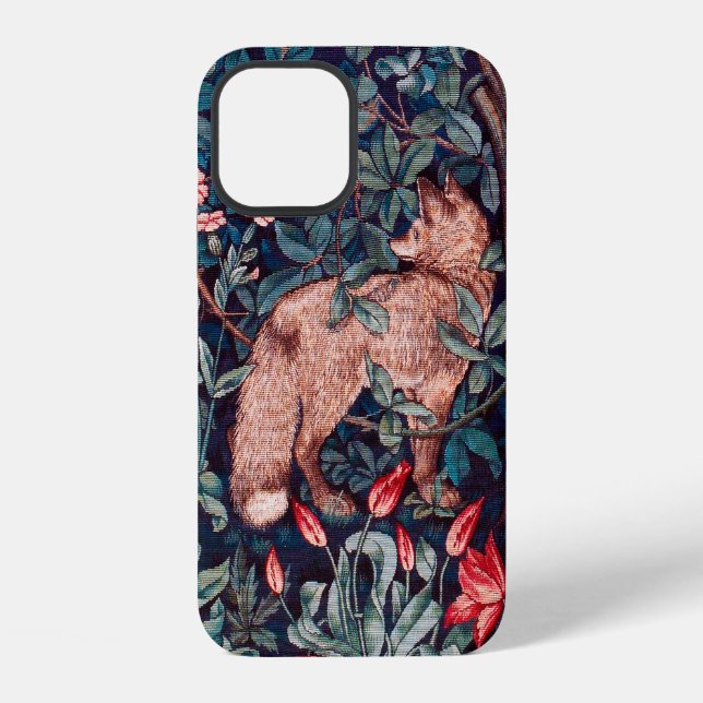 Coque iPhone Renard dans la forêt, William Morris (Verso)