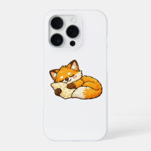 Coque iPhone 16 Pro Renard Mignon Endormi au Lit
