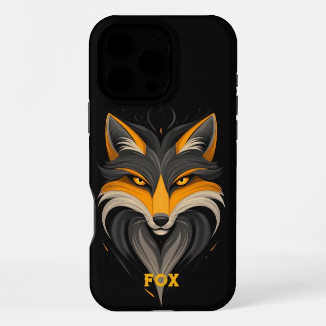 Coque iPhone Renard noir (Verso)