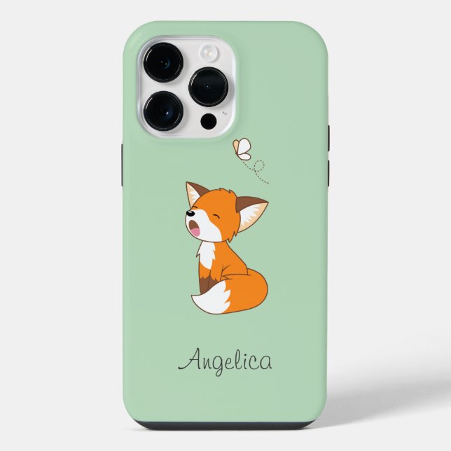 Coque iPhone Renard Petit Mignon Endormi (Verso)