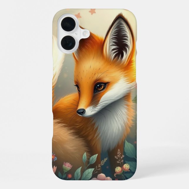 Coque iPhone Renard rêveur  (Verso)