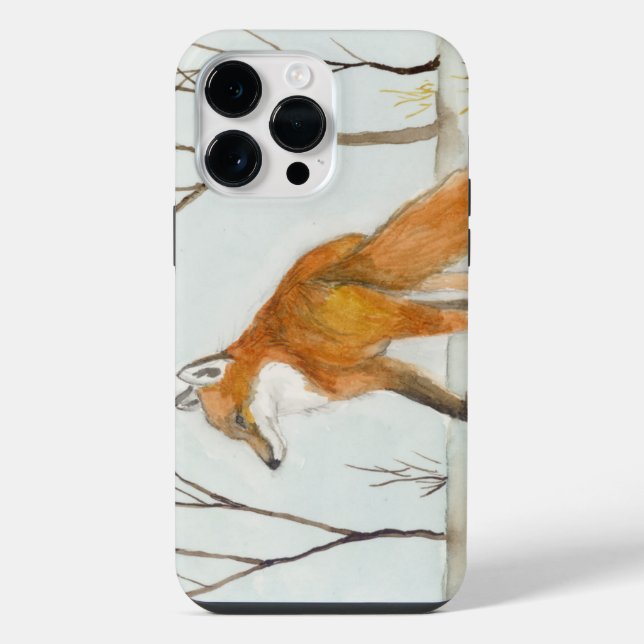 Coque iPhone Renard rouge (Verso)
