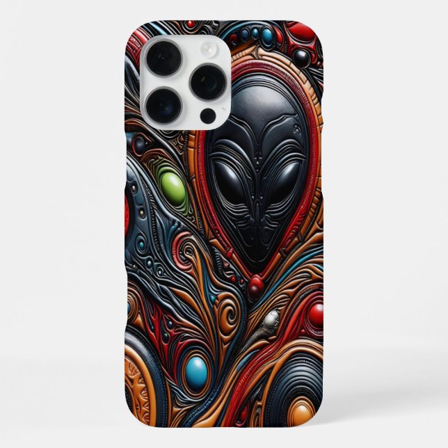 Coque iPhone Rencontre extraterrestre vive d'art (Verso)
