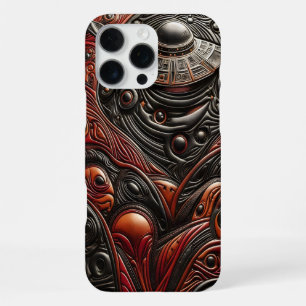 Coque iPhone 16 Pro Max Rencontre mystérieuse d'OVNI dans un paysage céles