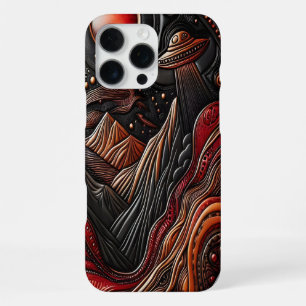 Coque iPhone 16 Pro Max Rencontre mystique avec des Aliens