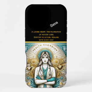 Coque iPhone 16 Pro Max Renforcement du Gardien de Santé Compatissant