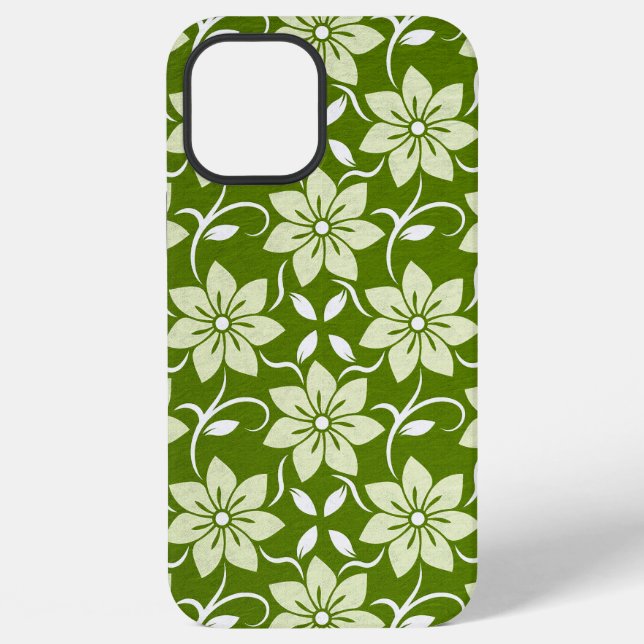 Coque iPhone Répétition de Fleur d'Olivier (Verso)