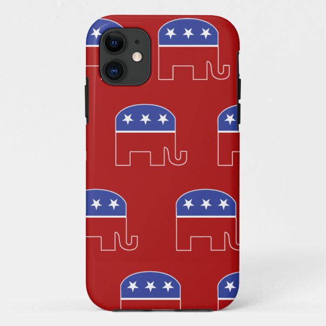 Coque iphone républicain d'éléphant (Dos)