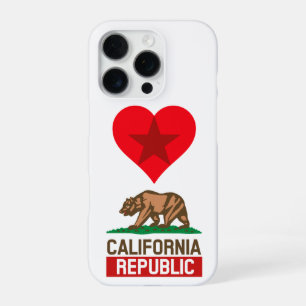 Coque iPhone 16 Pro République de Californie Amour du drapeau de l'Éta