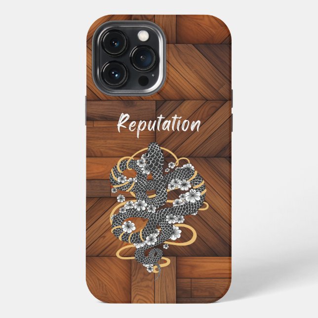Coque iPhone Réputation de serpent dans le monde (Verso)