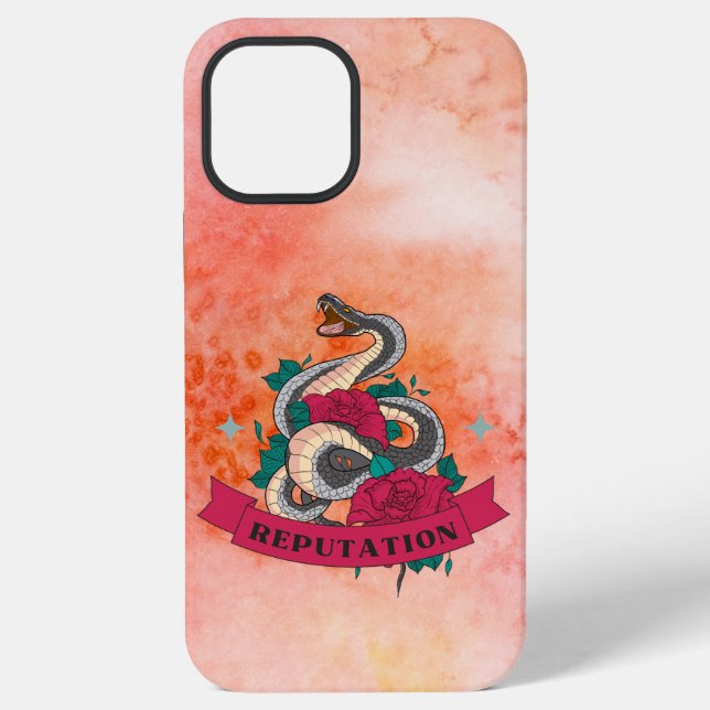 Coque iPhone Réputation de serpent dans le monde (Verso)