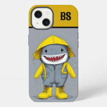 Requin amusant dans les bottes de pluie - Humour d