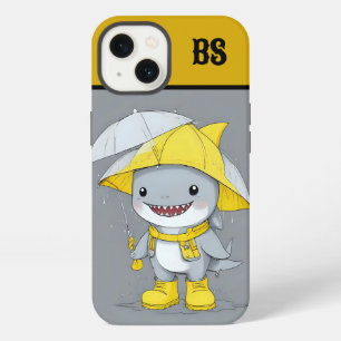 Etui iPhone 13 Requin amusant dans les bottes de pluie - Humour d