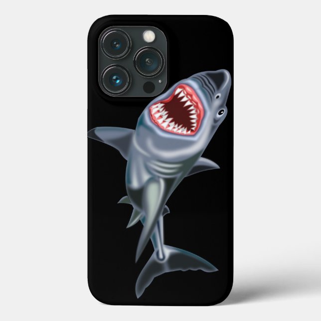 Coque iphone requin - Choisir la couleur (Verso)