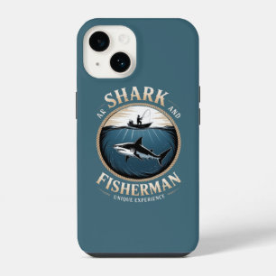Coque Pour iPhone 14 Requin & Pêcheur