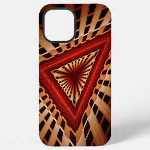 Coque iPhone 12 Pro Max Réseau Fantastique 3D Moderne Fractal Design Graph