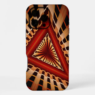 Coque iPhone 16 Pro Max Réseau Fantastique 3D Moderne Fractal Design Graph